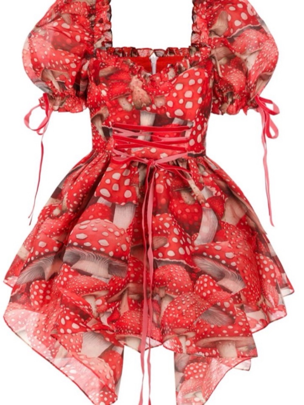 Selkie Toadstool Mushroom Faerie Dress 2x
